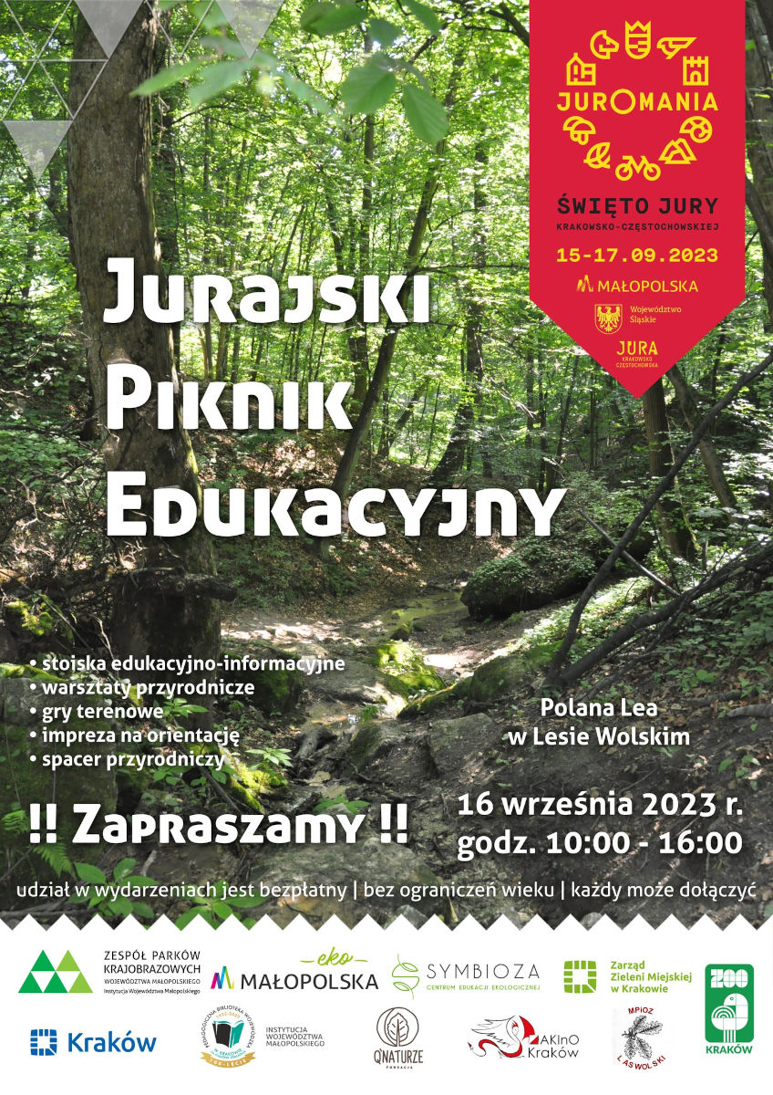 Plakat Jurajskiego Pikniku Edukacyjnego