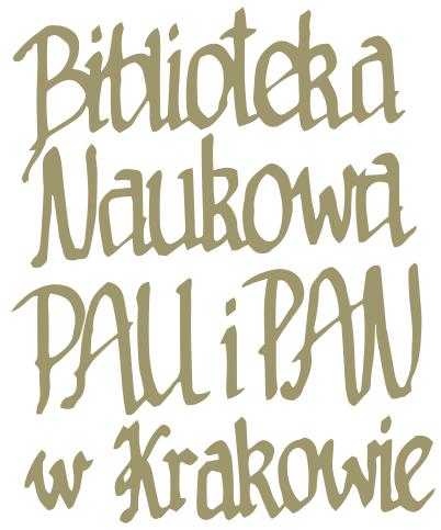 Logotyp Biblioteki Naukowej PAU i PAN w Krakowie