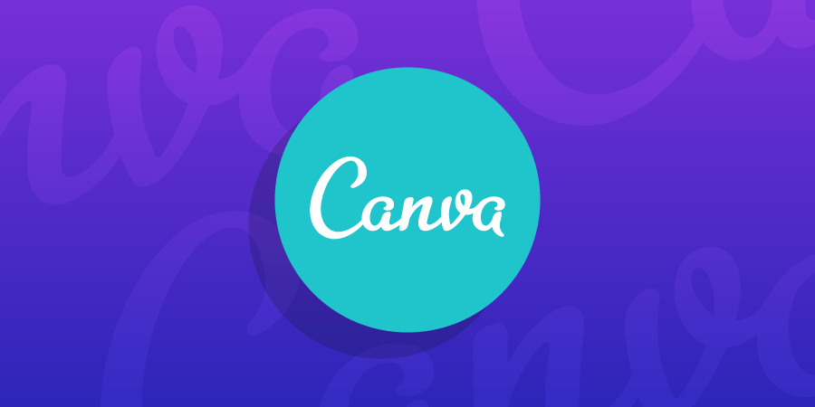 Baner z logo platformy graficznej Canva