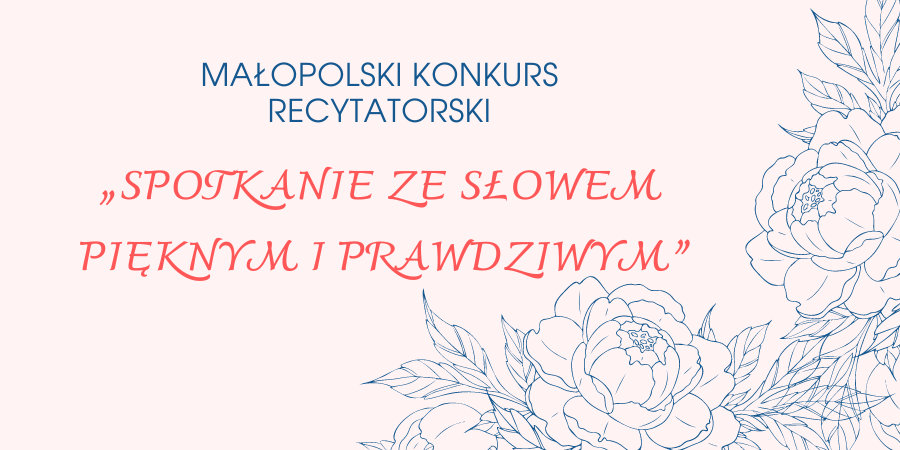 Małopolski konkurs recytatorski dla uczniów