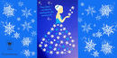 Na granatowym tle postać Pani Zimy, której suknia składa się z białych i niebieskich płatków śniegu. Powyżej napis: Pani Zima - warsztaty plastyczne dla nauczycieli. Po obu stronach postaci białe śnieżynki. W lewym dolnym rogu logo PBW.