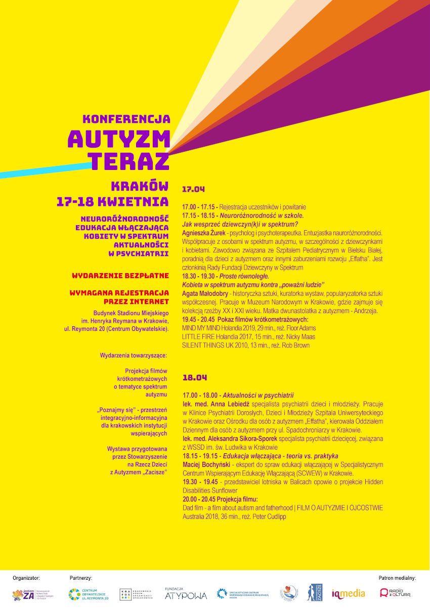 Oficjalny plakat z programem konferencji
